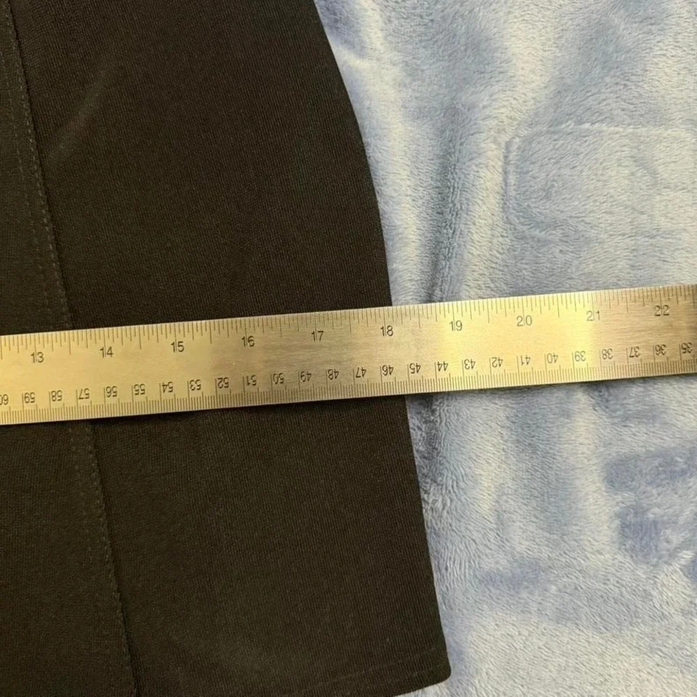 Vintage Stella black mini skirt with gold‎ buckles Size M